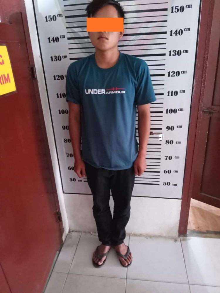 Yogi, tersangka pelaku curanmor yang ditangkap Polsek Sidamanik. (Foto: Wahanainfo.com)