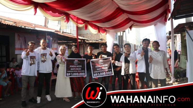 Relawan Prabowo Gibran Penerus Negeri Memberikan Bantuan 1 Juta Rupiah Kepada 5 Orang Yang Memiliki Usaha Kecil, Medan Amplas, Kota Medan.