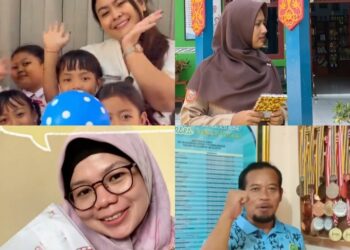 Para guru peraih juara 1, 2, 3 dan juara favorit.