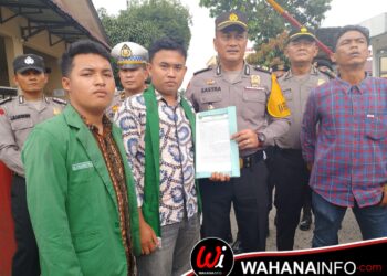 PD Ikatan Pelajar Al-Washliyah Asahan Menyampaikan Aspirasi Ikatan Pelajar Alwashliyah Diterima Oleh Kabag OPS Polres Asahan