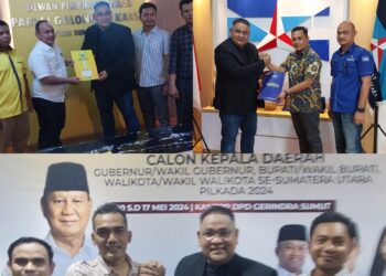 Teguh Santosa didampingi pengurus JMSI Sumut mendatangi kantor DPD Partai Demokrat