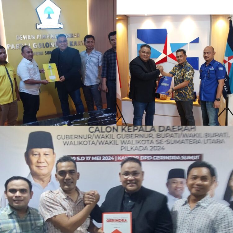 Teguh Santosa didampingi pengurus JMSI Sumut mendatangi kantor DPD Partai Demokrat